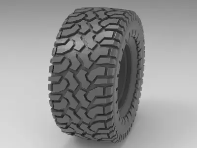 Truck tire 3D print model