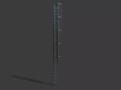 Exterior Metal Ladder Free low-poly 3D model