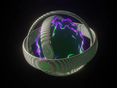 Animated Scifi Core Free low-poly 3D model