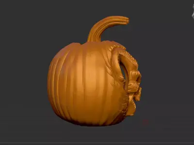 Halloween Pumpkin Decoration - 3D Printable Jack O Lantern  3D print model