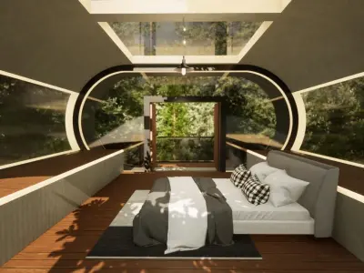 Luxury CyberTreehouse Free 3D model