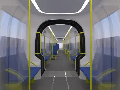 Elevated trains bundle IV 3D Model Collection