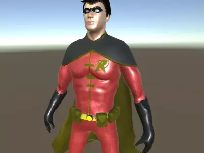 Tim Drake Robin Free low-poly 3D model