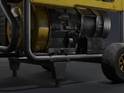 Mobile Generator Game Ready PBR Low-poly 3D model