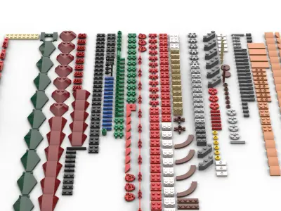 TwindBricks3D - 10370 Poinsettia 3D print model