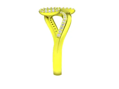 luxury korean diamond art women ring 4810 3D print model