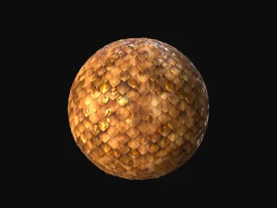 10 Seamless Scales PBR Materials - Set 2 - Texture