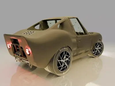 Realistic Sports Car 3D Model - High Quality Game Ready Detailed 3D model