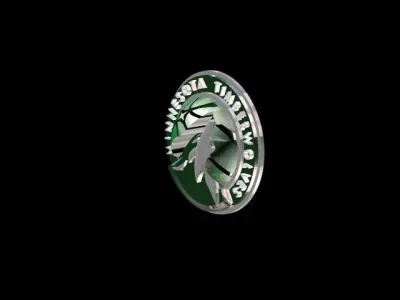 MINNESOTA timberwolves badge 3D print model