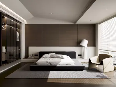 modern bedroom 3D model