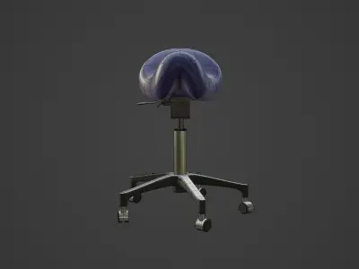 Saddle chair 3D model
