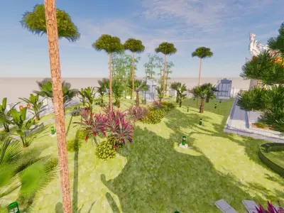 Temple general PhanNhac Free 3D model