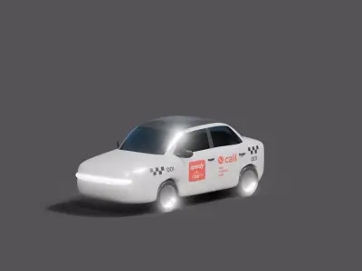 7 stylized delivery vehicle 3d models pack Low-poly 3D model