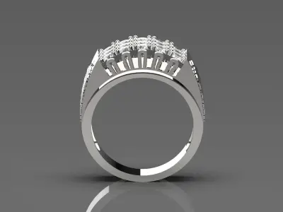 diamond man ring mr0066 3D print model