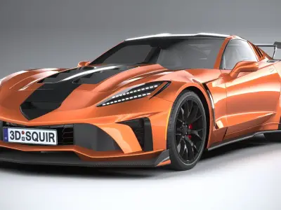 Generic c7 sport car 3D model