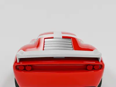 Toy car Low-poly 3D model