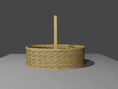 Straw Basket - Cesta de Palha 3D model