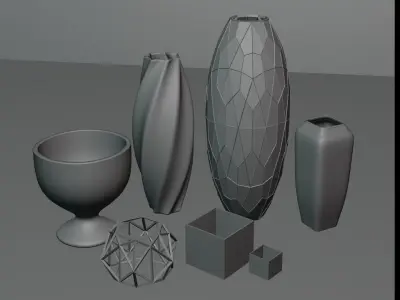 Decorative Vases  3D model