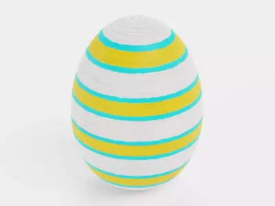 -Easter Egg V1- Low-poly 3D model