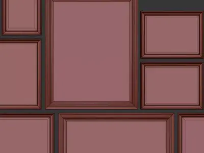 Vintage Gallery Wall for Kids Room 3D model