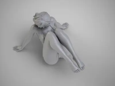 Woman Home Mood 5 3D print model