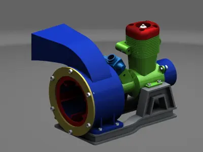 Engine Blower 3D model