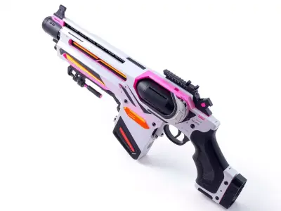 Vibrant Blaster model pack Low-poly 3D model