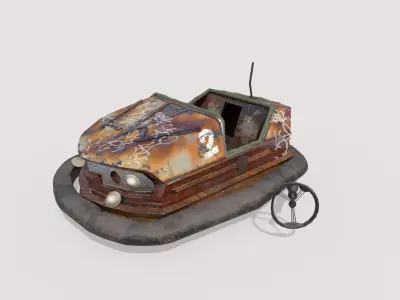 Abandoned Pripyat Bumper Car-Dodgem Car 4 3D model