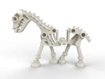Lego Skeleton Horse 3D model