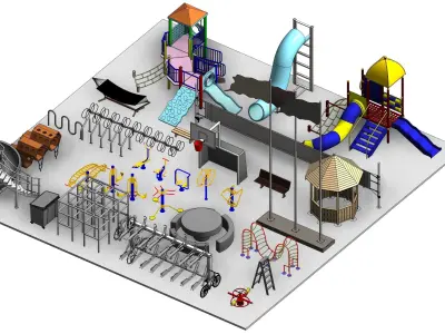 Park Revit Family Parameter 3D model