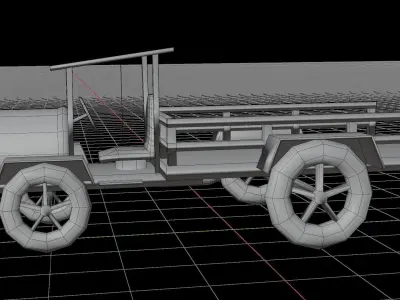 cartoon auto Low-poly 3D model