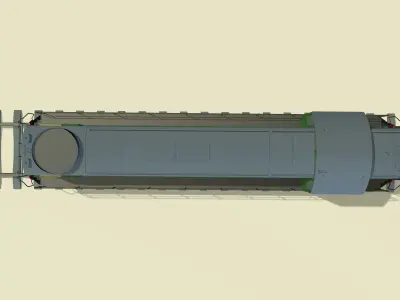 Diesel locomotive TEM2-5962 3D model