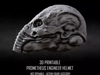 3D PRINTABLE PROMETHEUS ANCIENT ENGINEER HELMET NOT OPENABLE 3D print model