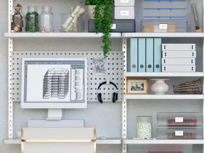 Decor for office 4 3D model