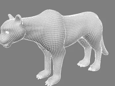 puma 3d lion 3D model