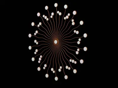 Geometrical Furniture Design Low-poly 3D model