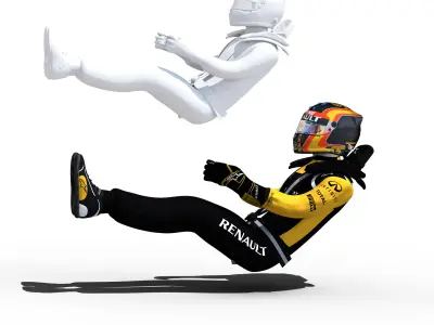 Carlos Sainz 2018 Low-poly 3D model