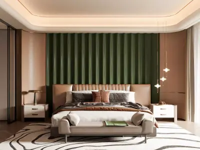 Master bedroom 3D model 3D model