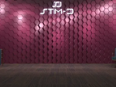 STM-D hexagon wall parametric model 110 3D model