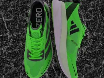 ADIDAS ADIZERO BOSTON 11 3D SHOES - GREEN Low-poly 3D model