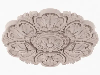 Classic Ceiling Medallion 53 3D model