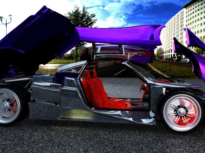 pagani huayra obj 3D model