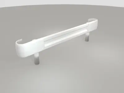 Guardrail - japanese - high poly 3D model