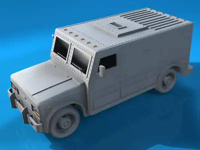 Bank truck 3D model