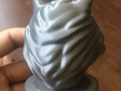 Cat head sculpture 3D print model