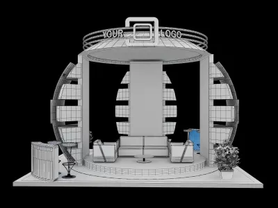 Booth Exhibition Stand a568a 3D model