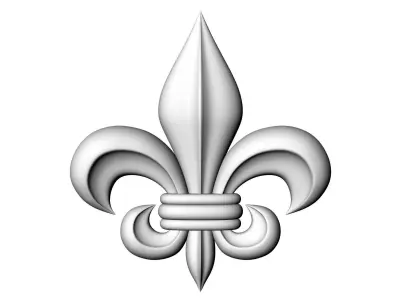 Decorative Fleur de Lis 3D model