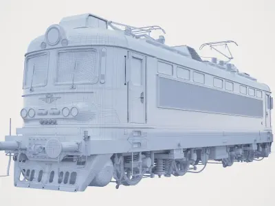 Bulgarian Railways Skoda 68E Low-poly 3D model