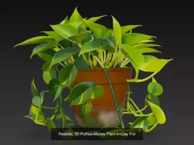 10 Plant Pots 3d Model 3D Model Collection