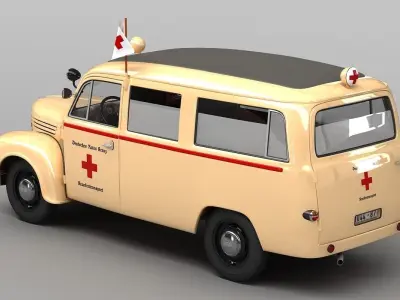 Barkas Framo V901  Ambulance 3D model